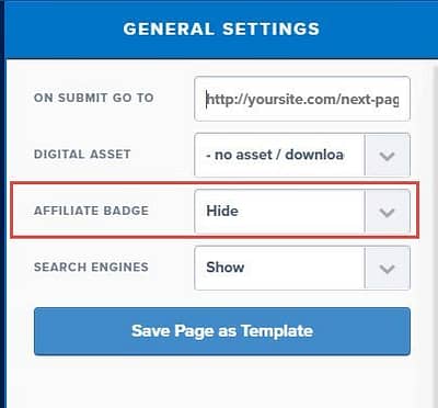 clickfunnels general page settings