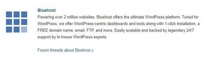 Wordpress bluehost