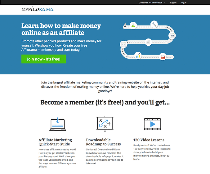 affilorama homepage